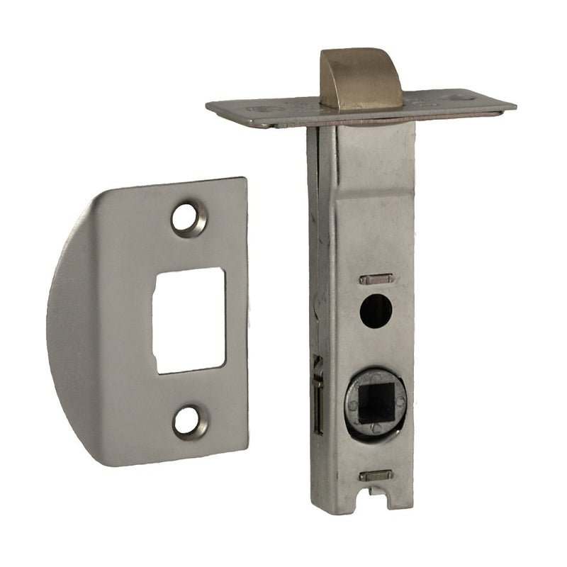 NIDUS TUBULAR LATCH SATIN CHROME 60MM BACKSET DOUBLE SPRUNG LATDS60SC