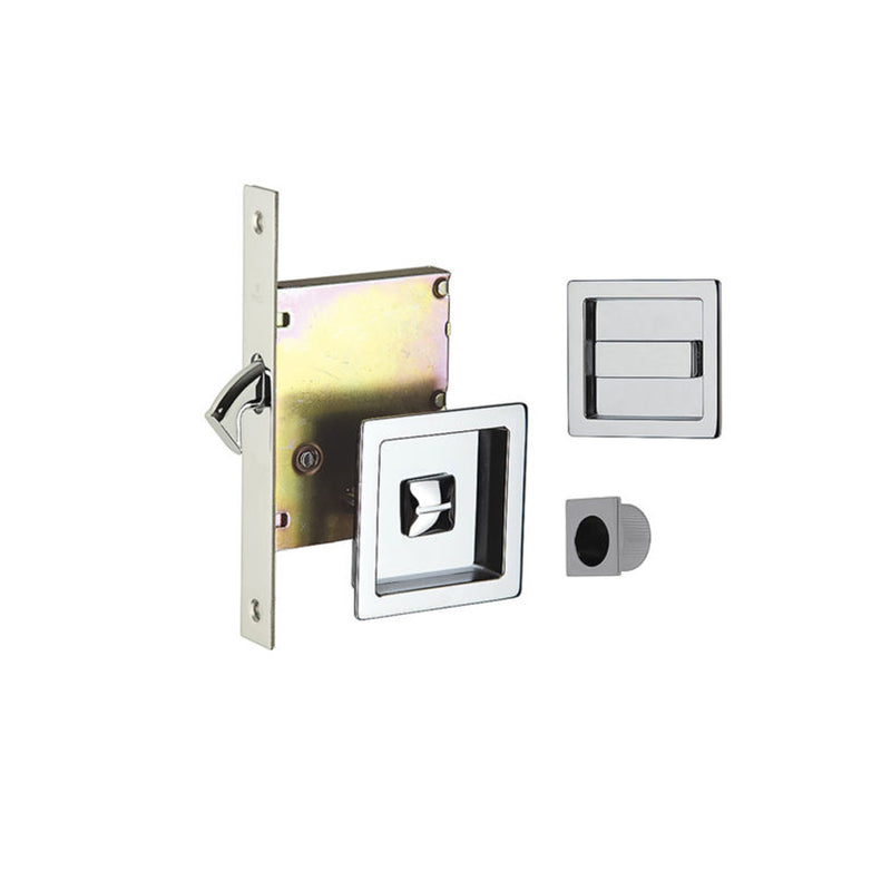 SCOPE SQUARE SLIDING DOOR CAVITY SET PRIVACY 65MM