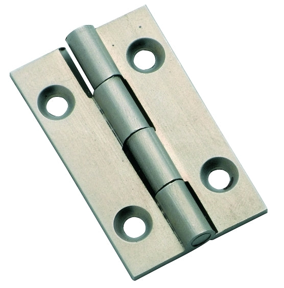 TRADCO 3121SC HINGE FIXED PIN SATIN CHROME 38X22MM