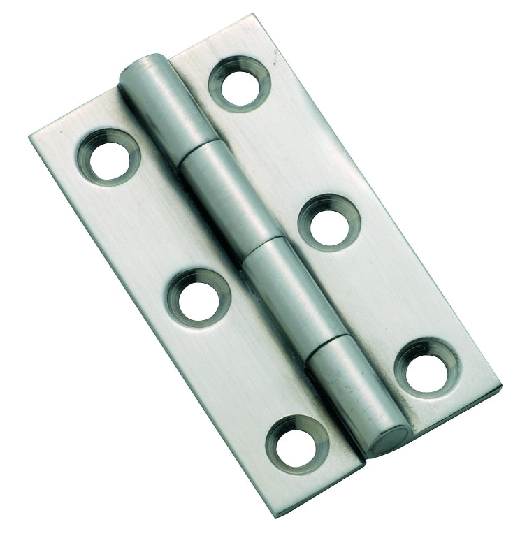 TRADCO 3122SC HINGE FIXED PIN SATIN CHROME 50X28MM