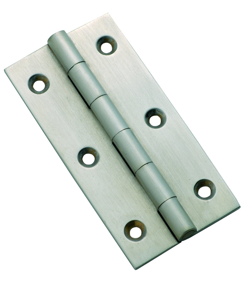 TRADCO 3124SC HINGE FIXED PIN SATIN CHROME 76X41MM