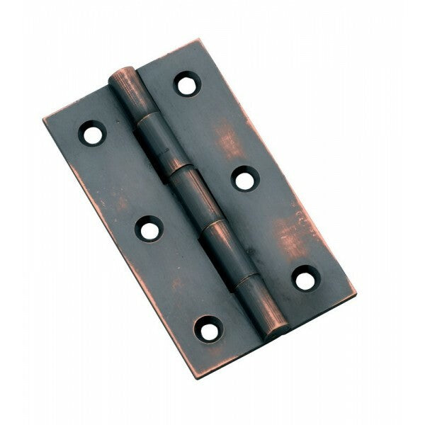 TRADCO 3793AC HINGE FIXED PIN ANTIQUE COPPER 63X35MM