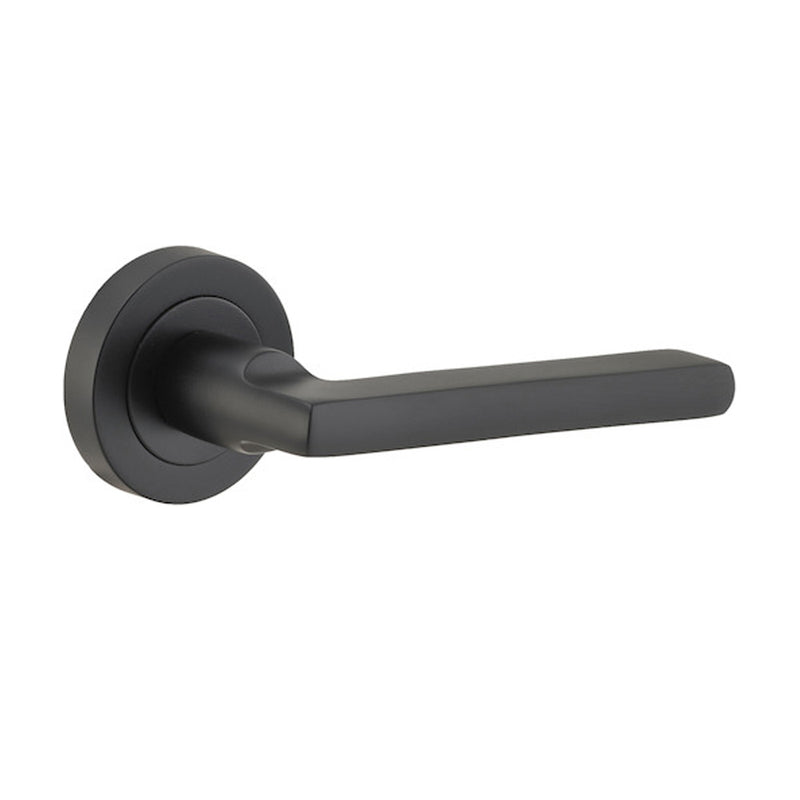 IVER BALTIMORE DOOR LEVER HANDLE ON ROUND ROSE - CUSTOMISE TO YOUR NEEDS