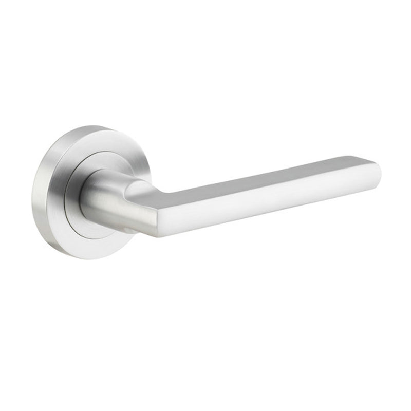 IVER BALTIMORE DOOR LEVER HANDLE ON ROUND ROSE - CUSTOMISE TO YOUR NEEDS