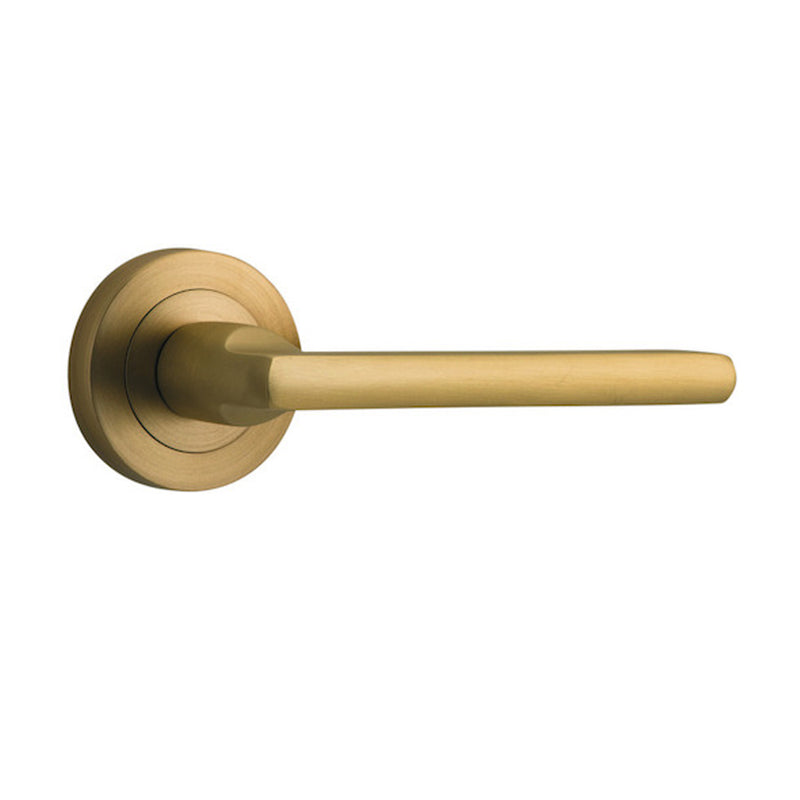 IVER BALTIMORE DOOR LEVER HANDLE ON ROUND ROSE - CUSTOMISE TO YOUR NEEDS