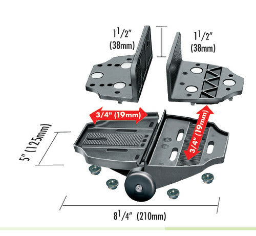 D&D TRUCLOSE TCHDMA1 SELF CLOSING MULTI ADJUST HEAVY DUTY GATE HINGE ALIGN LEGS