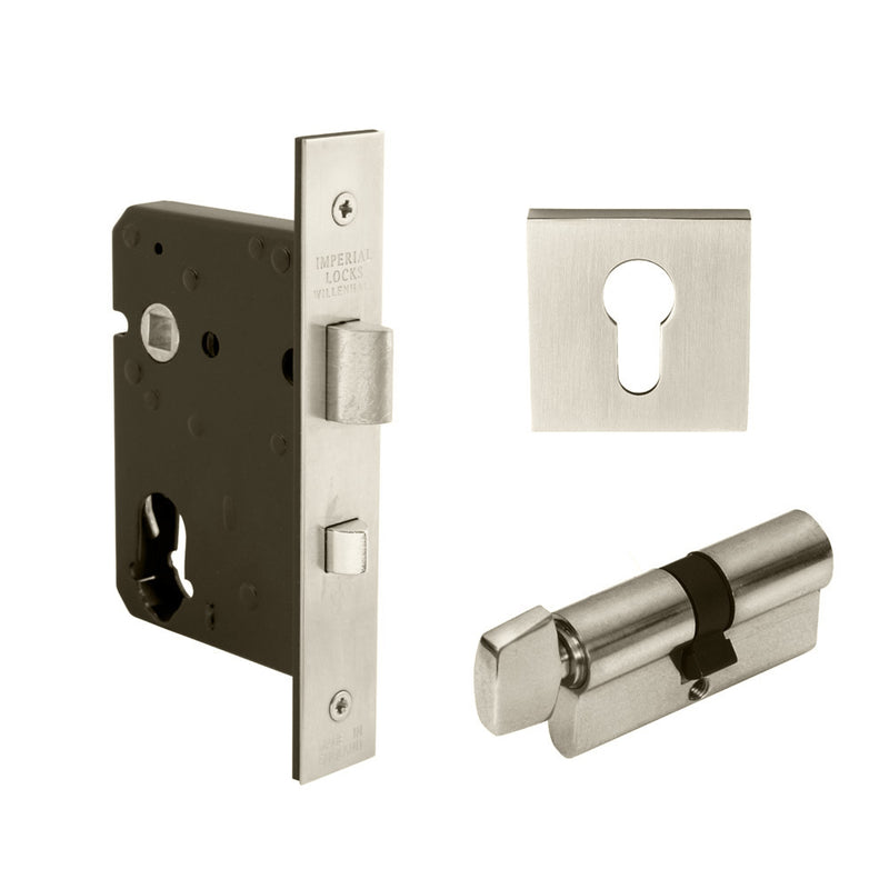 ZANDA SQUARE HEAVY DUTY NIGHT LATCH LOCK KIT - AVAILABLE IN VARIOUS FINISHES