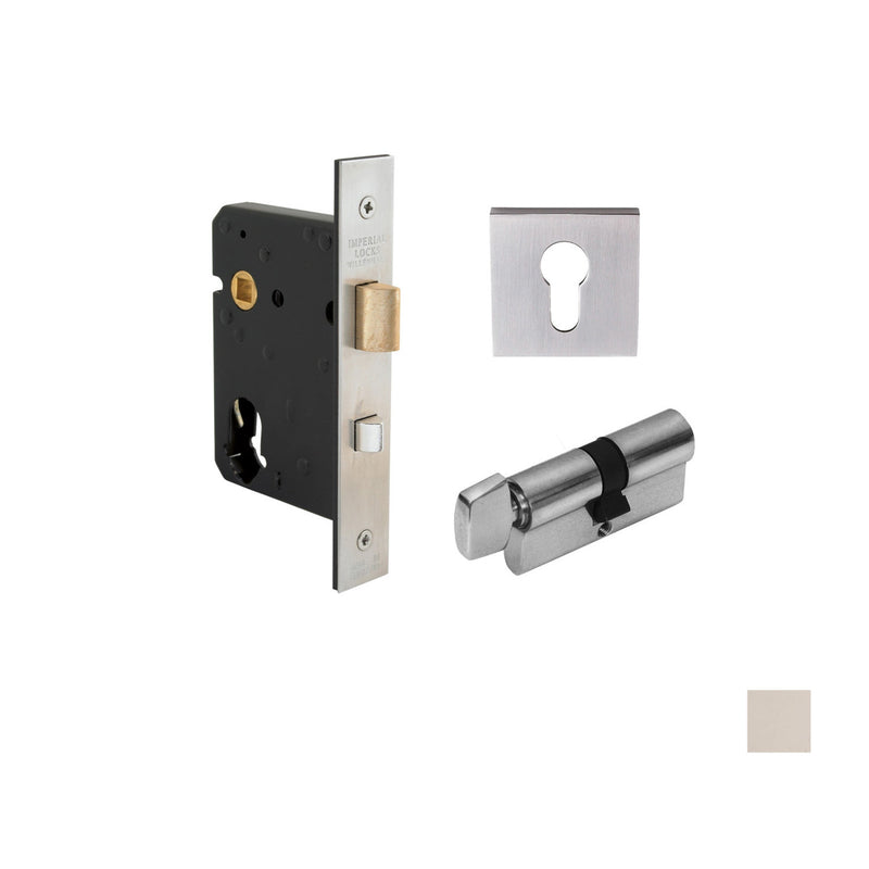 ZANDA SQUARE HEAVY DUTY NIGHT LATCH LOCK KIT - AVAILABLE IN VARIOUS FINISHES