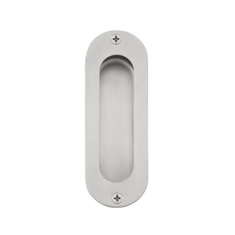 ZANDA 5228SS OVAL FLUSH PULL VISIBLE FIX STAINLESS STEEL 120X40X11MM