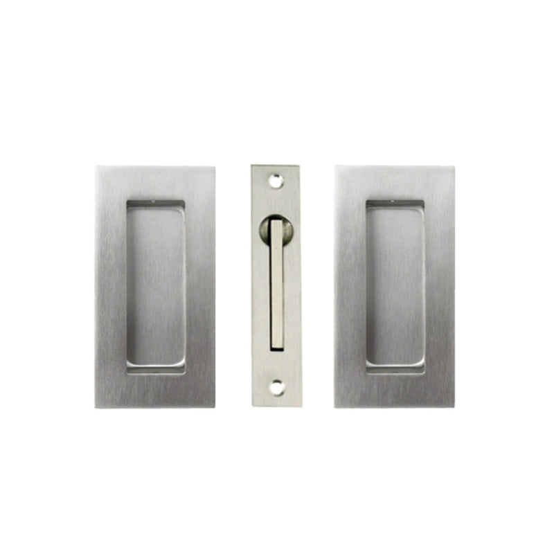 ZANDA SQUARE SLIDING DOOR FLUSH PULL KIT 102X51MM STAINLESS STEEL 5261.SS