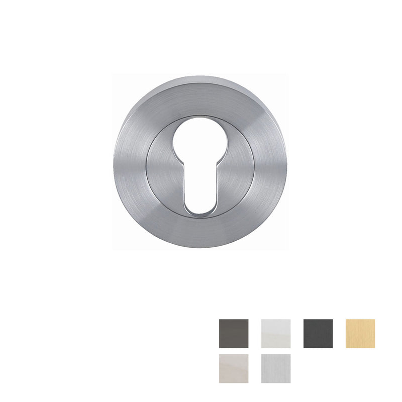 ZANDA ASTRON ROUND EURO ESCUTCHEON 55MM - AVAILABLE IN VARIOUS FINISHES