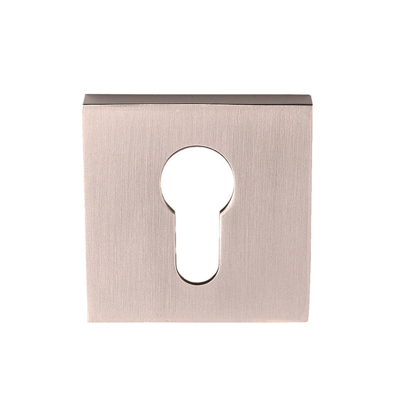 ZANDA ASTRON SQUARE EURO ESCUTCHEON - AVAILABLE IN VARIOUS FINISHES